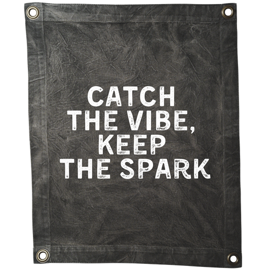 Banner 'Catch  the Vibe,  Keep  the Spark'